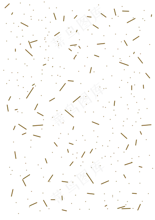 烫金抽象点线星空手绘,免抠元素