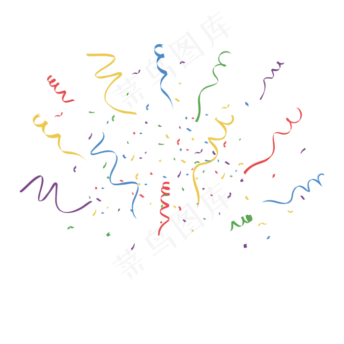 庆祝节日彩带矢量元素,免抠元素(2000*2000px)ai矢量模版下载