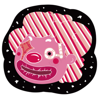 愚人节爆炸头胖小丑夸张免抠元素