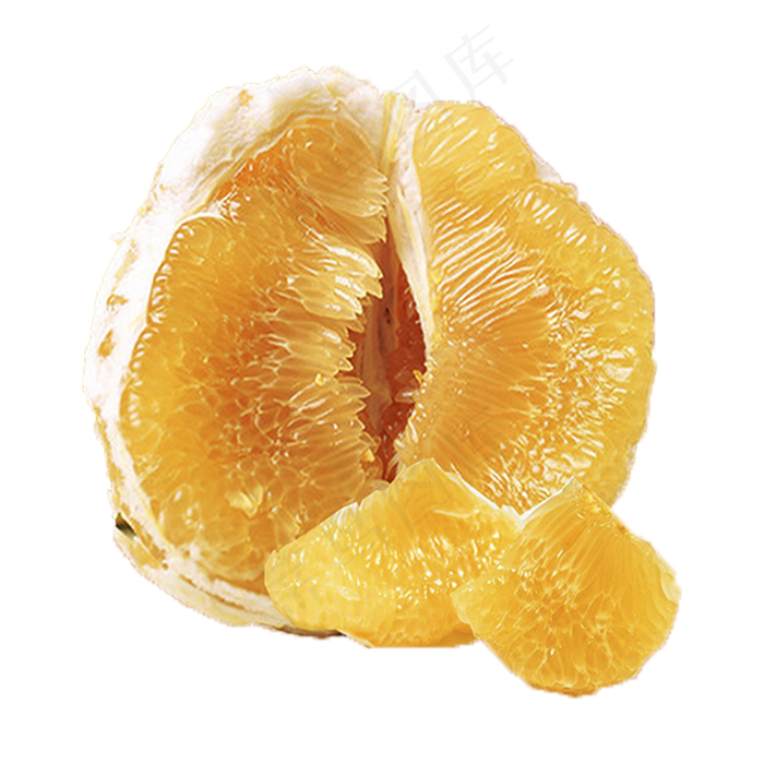 半个新鲜的柚子png