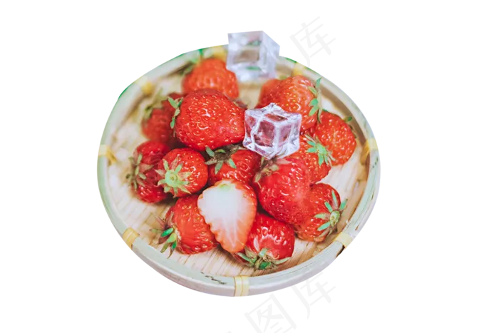 一盘草莓(2000X1335(DPI:72))psd模版下载