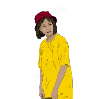 国潮时尚简约穿搭女性