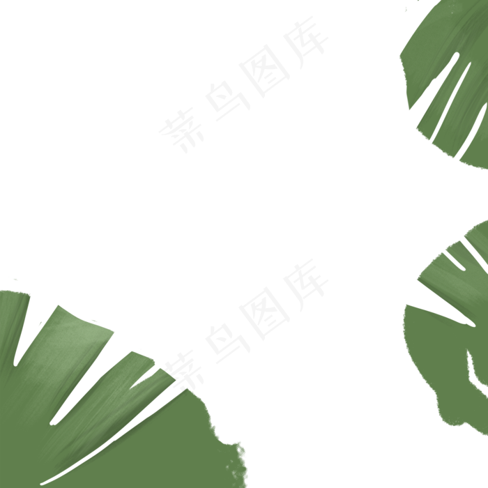 卡通植物绿叶下载