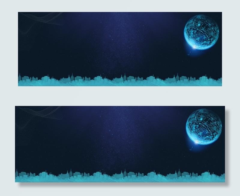 未来科技城市电子背景图