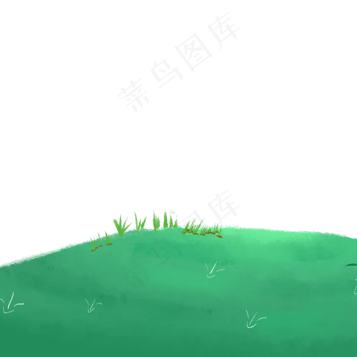 墨绿色卡通草地矢量元素,免抠元素(2000*2000px 300 dpi )psd模版下载