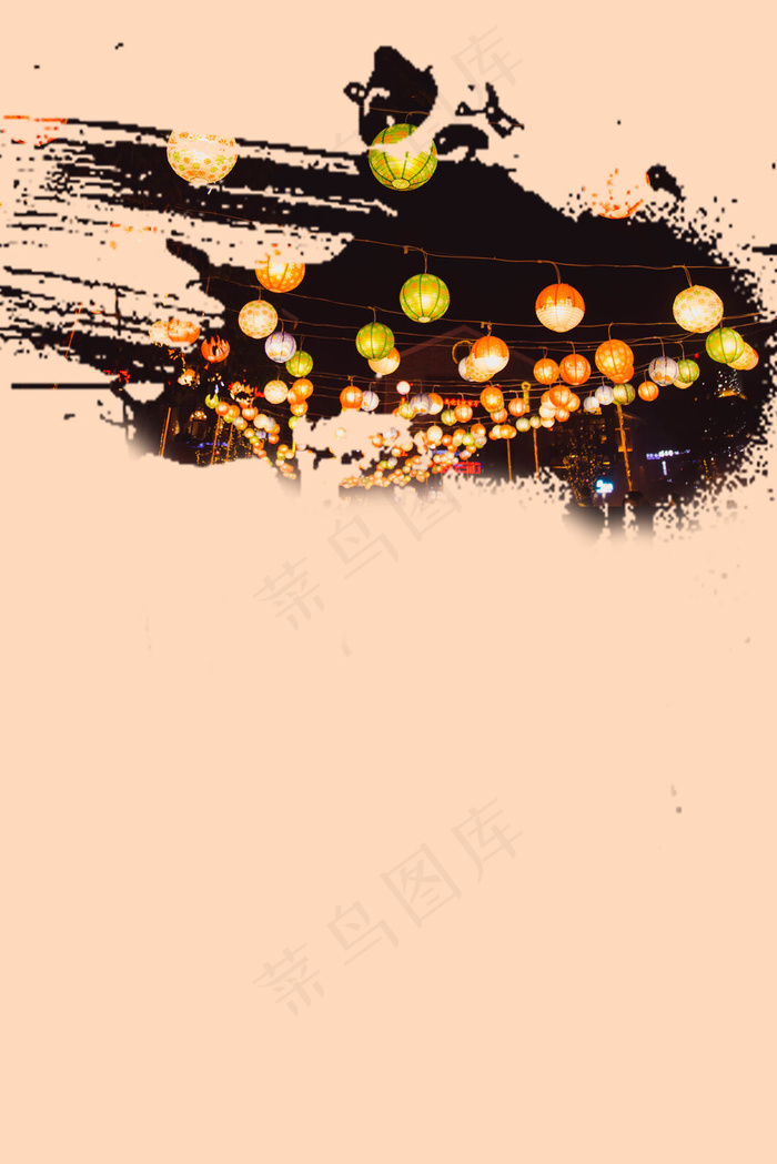 中元节传统节日背景素材