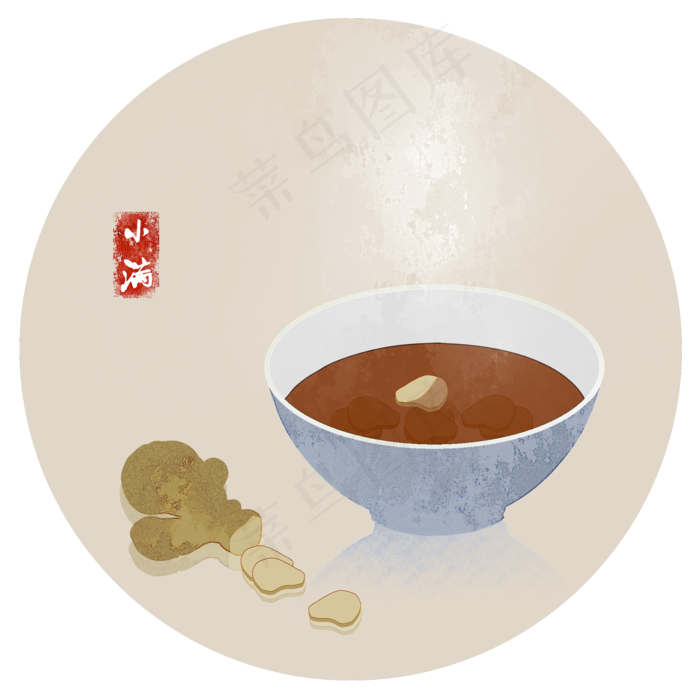 小满祛湿24节气小满饮食习俗,免抠元素(2000X2000(DPI:300))psd模版下载
