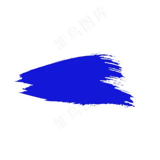 蓝色笔刷涂鸦