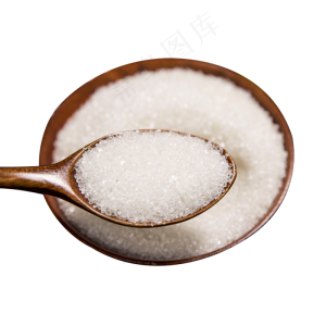 一碗白色的白糖和勺子,免抠元素