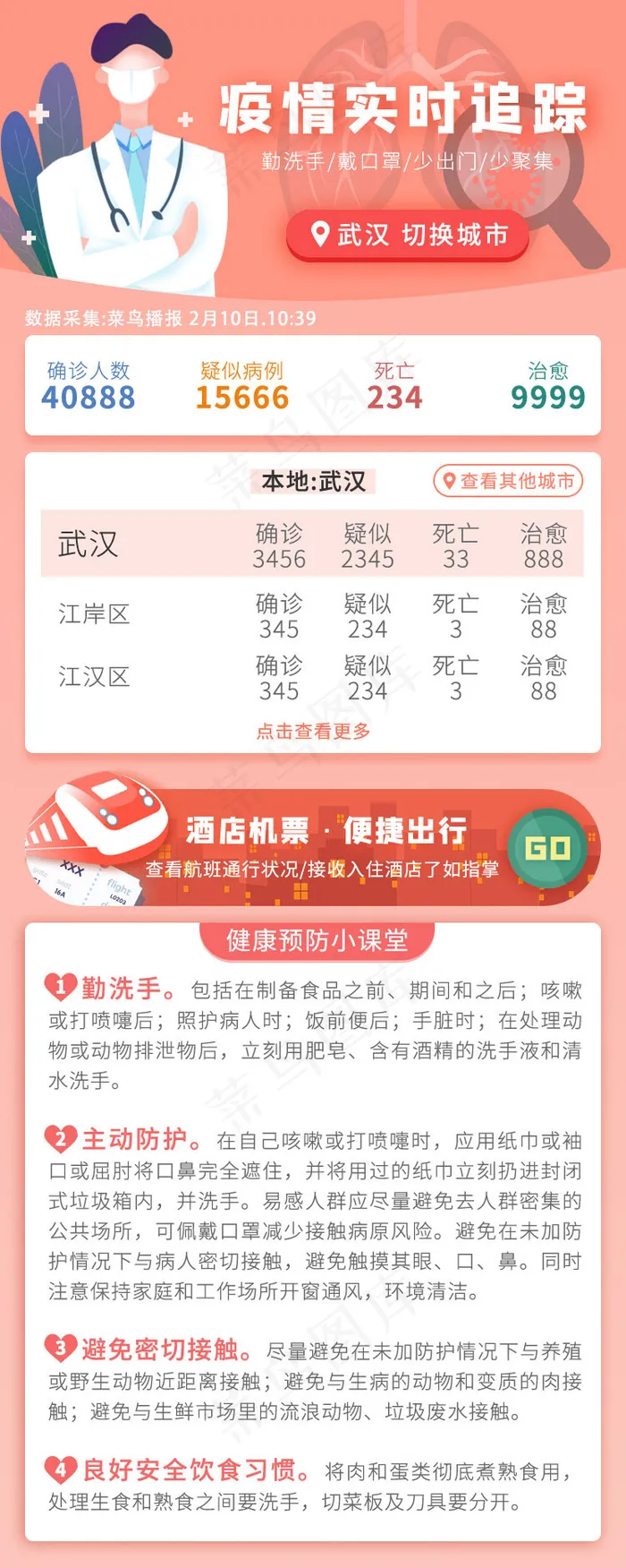 APP武汉新型冠状肺炎疫情跟踪H5