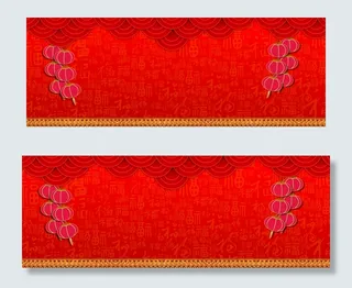 中国风红色喜庆新春佳节