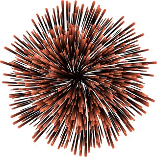 玫瑰金卡通风格烟花