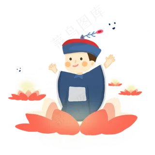 中元节卡通僵尸png素材,免抠元素