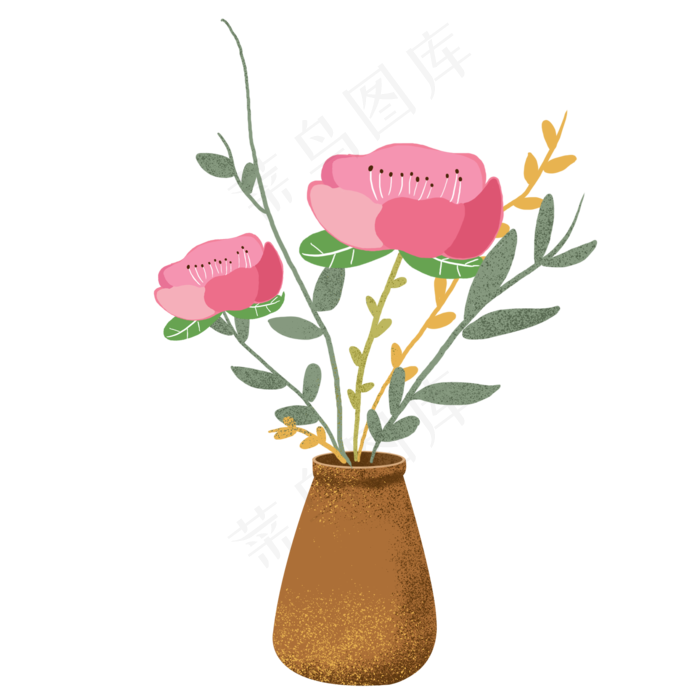 花朵花束矢量(2000X2000(DPI:300))psd模版下载