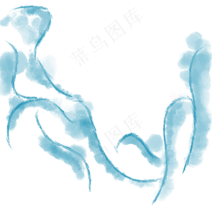 感恩父亲节蓝色彩条(2000X2000(DPI:300))psd模版下载