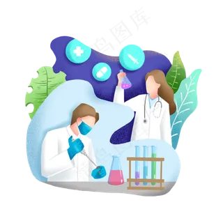 医疗白大褂医生噪点