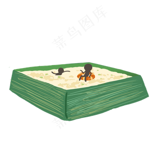 创意粽子糯米游泳池