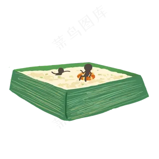 创意粽子糯米游泳池