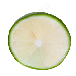 一片清新的青柠檬片