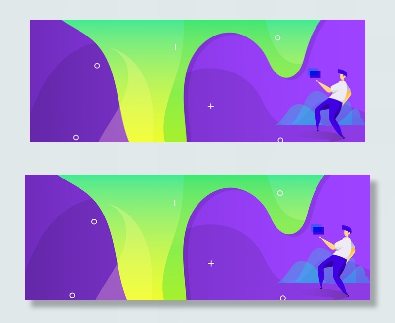 简约商务金融扁平插画风背景