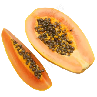 橙色水果木瓜