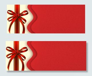 红色大气喜庆优惠券