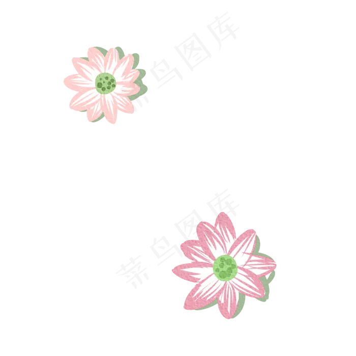 粉色荷花(2000X2000(DPI:300))psd模版下载