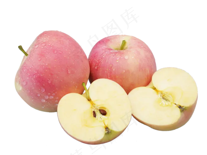 切开的红苹果(2000X2000(DPI:300))