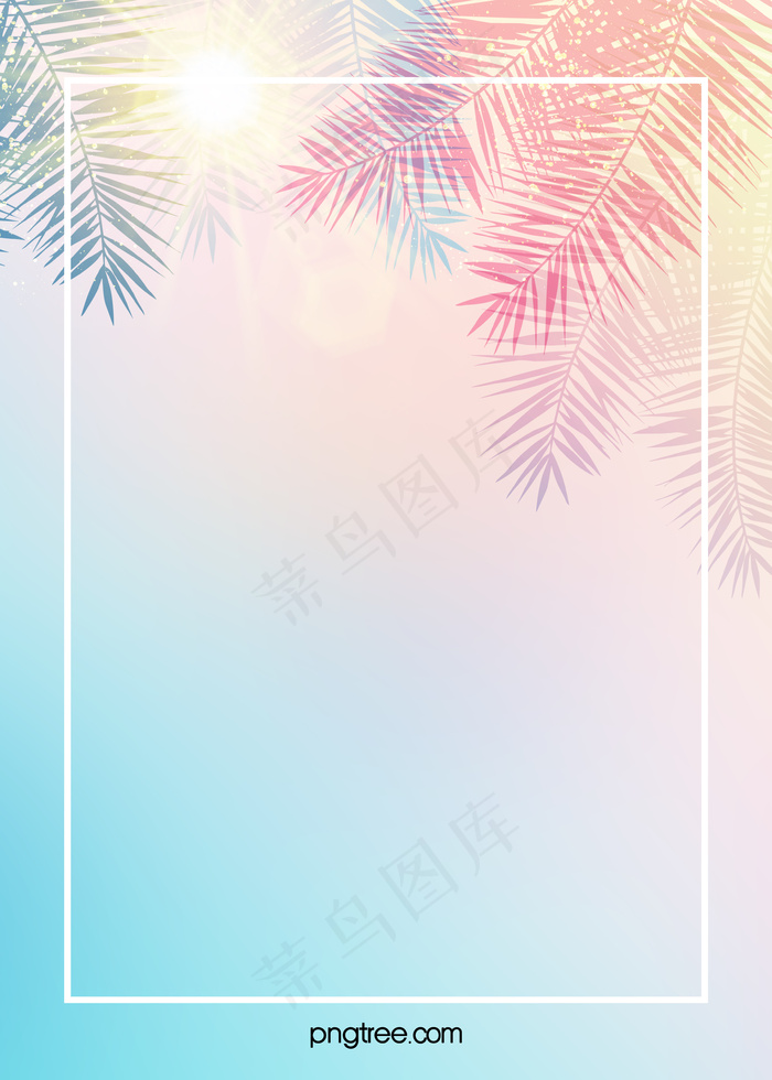 夏季创意质感植物背景