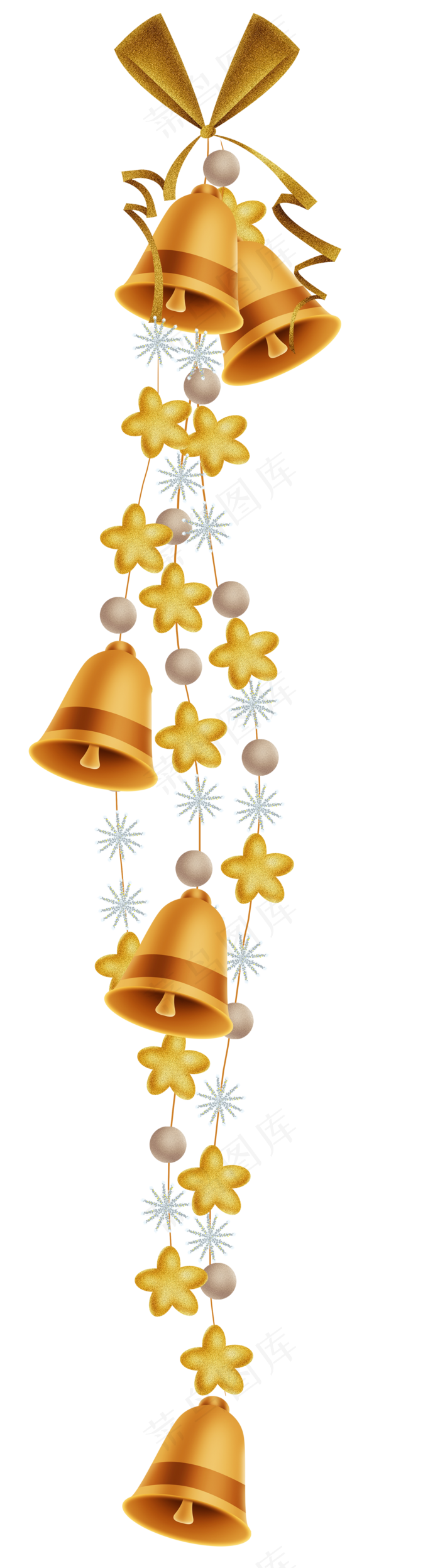 圣诞节装饰铃铛,免抠元素