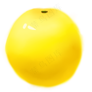 黄色橙子水果元素