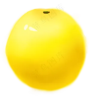 黄色橙子水果元素