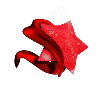 立体红星png图,免抠元素