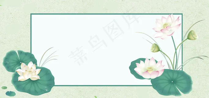 古风水墨荷花禅意 古风水墨荷花禅意