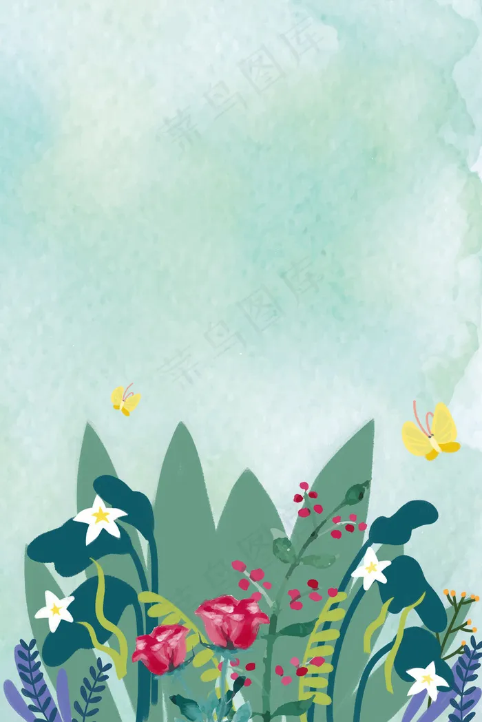 惊蛰绿植psd分层banner(3545*5315px 	      )psd模版下载