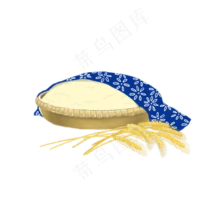 商用农业种植稻谷收获簸箕粮食花