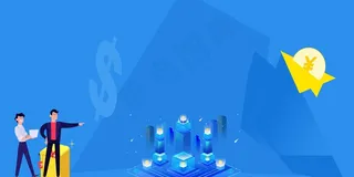 蓝色商务金融赚钱banner