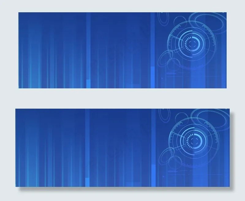 2018年科技企业乘风破浪开拓未来展板(1920*700px 	       )psd模版下载