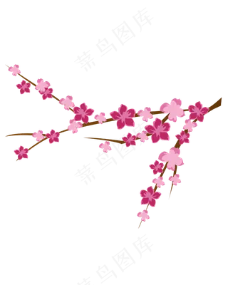 矢量免扣卡通花朵