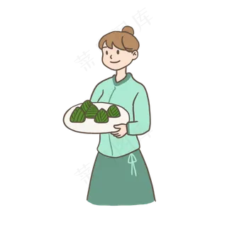 端午节吃粽子包粽子免抠元素下载