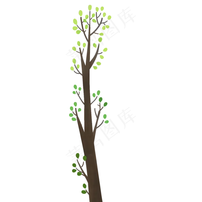 大树春季自然植物(2000X2000(DPI:300))psd模版下载