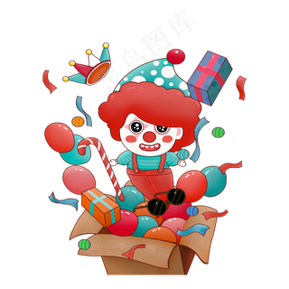 愚人节小丑表演