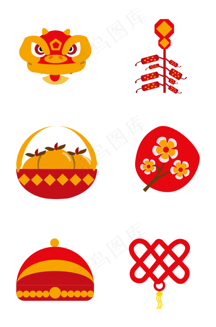 鼠年新年图标,免抠元素(2000X3020(DPI:300))ai矢量模版下载