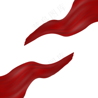 红色绸缎素材
