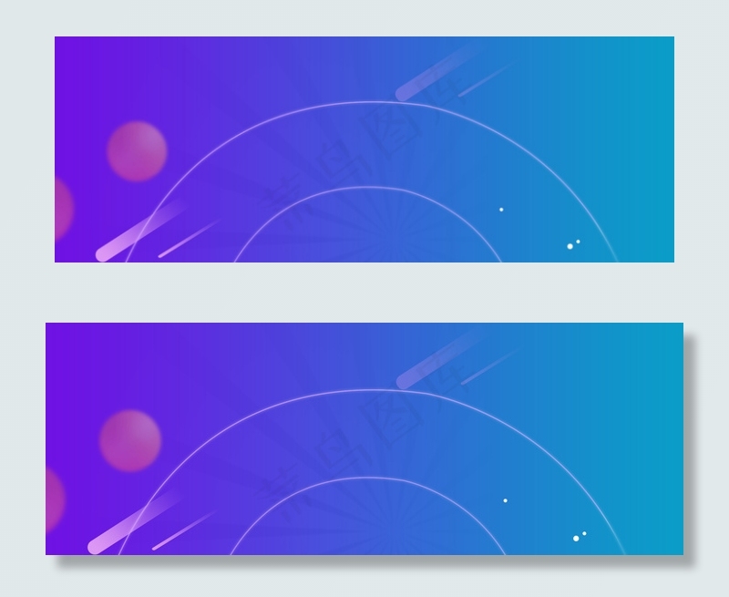 618年中大促大气渐变圆圈蓝色背景