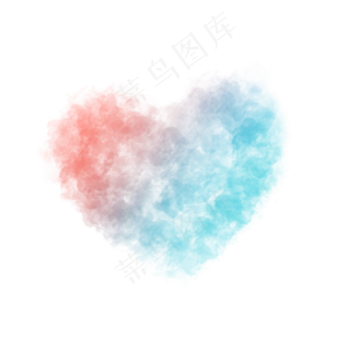 水彩烟雾飘逸彩色烟雾效果商用元,免抠元素