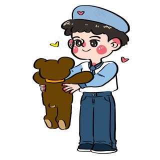 六一儿童节收到可爱玩具熊当节日