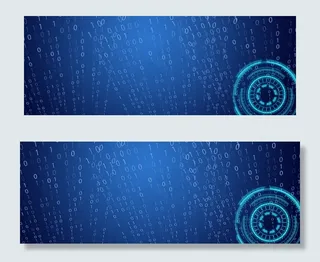 高科技蓝色未来世界banner