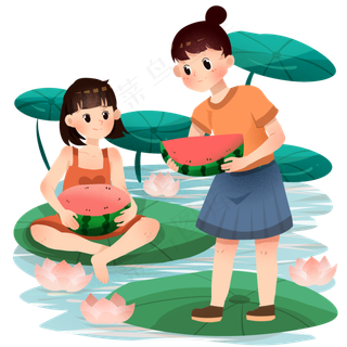 夏日吃西瓜处暑