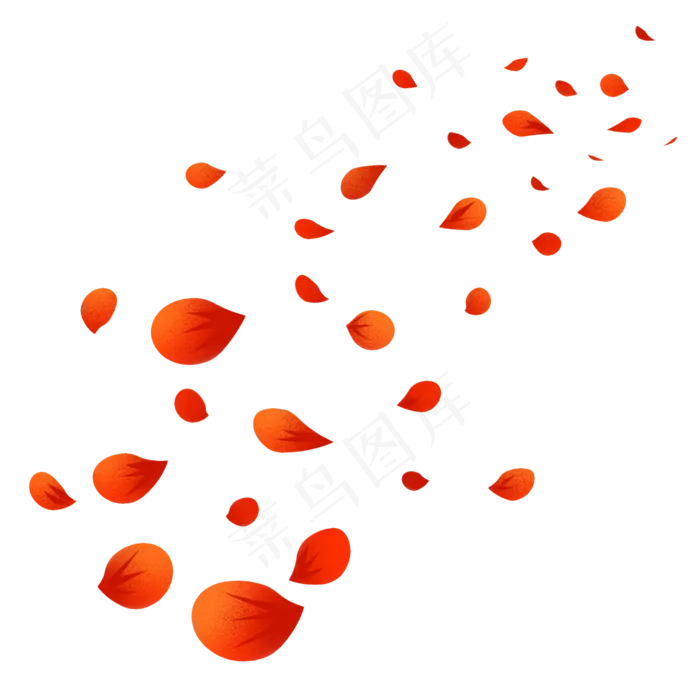 散落的玫瑰花瓣png素材(2000X2000(DPI:299))psd模版下载